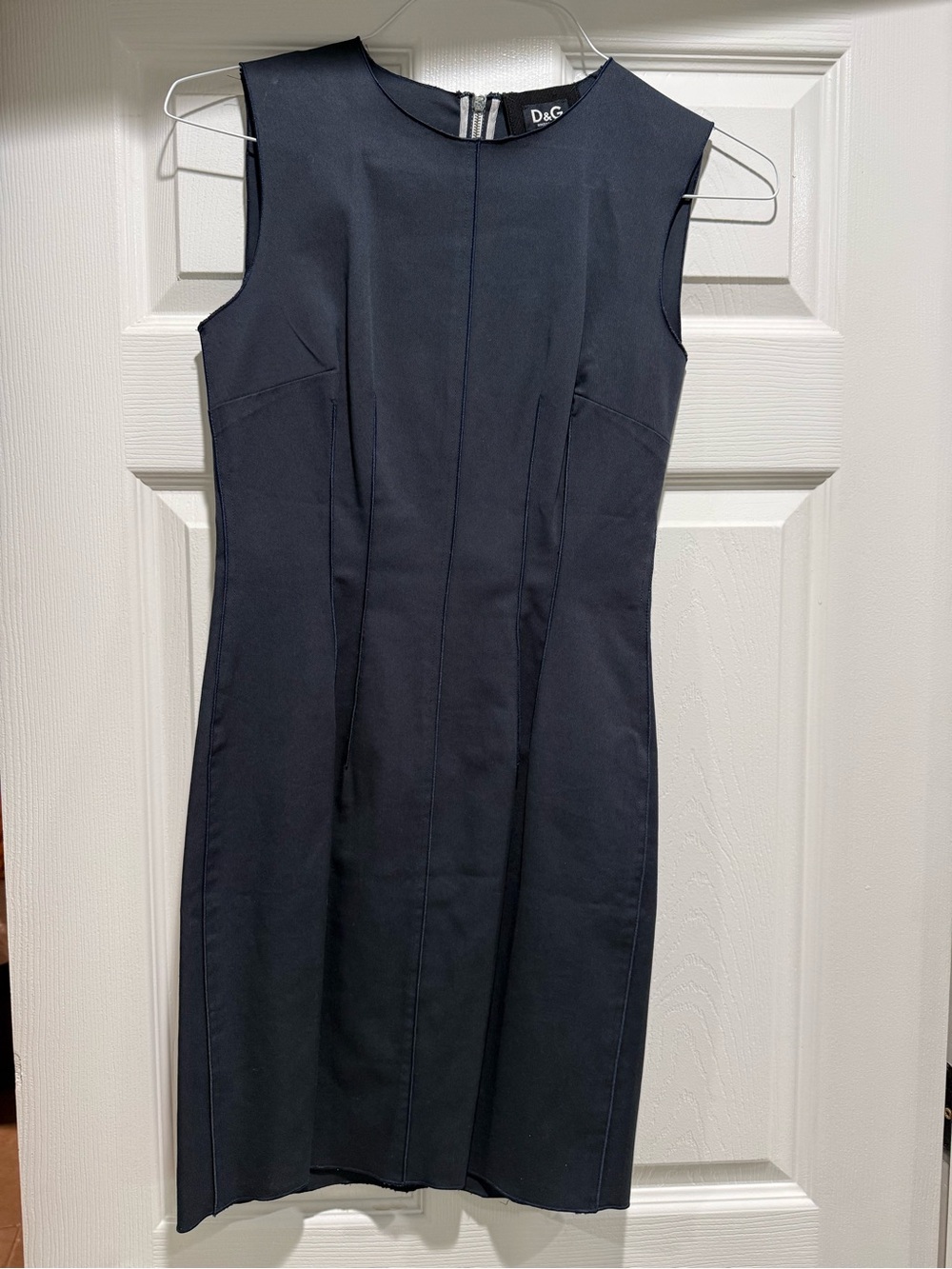 Vintage Dolce & Gabbana Black Sleeveless Sheath Dress